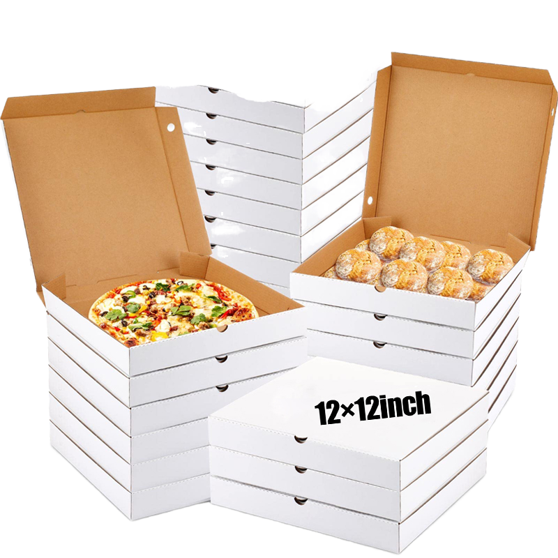 Custom Kraft Pizza Boxes 7-18 Inch with Logo - Eco-Friendly Food Packaging