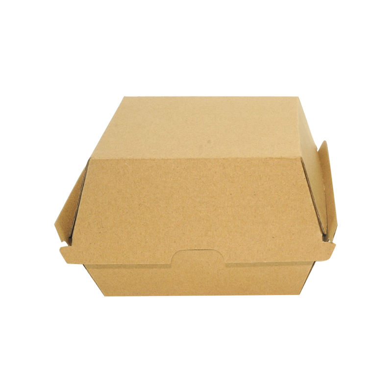 Custom Waterproof Disposable Rigid Paper Burger Box - Eco-Friendly Takeaway Packaging