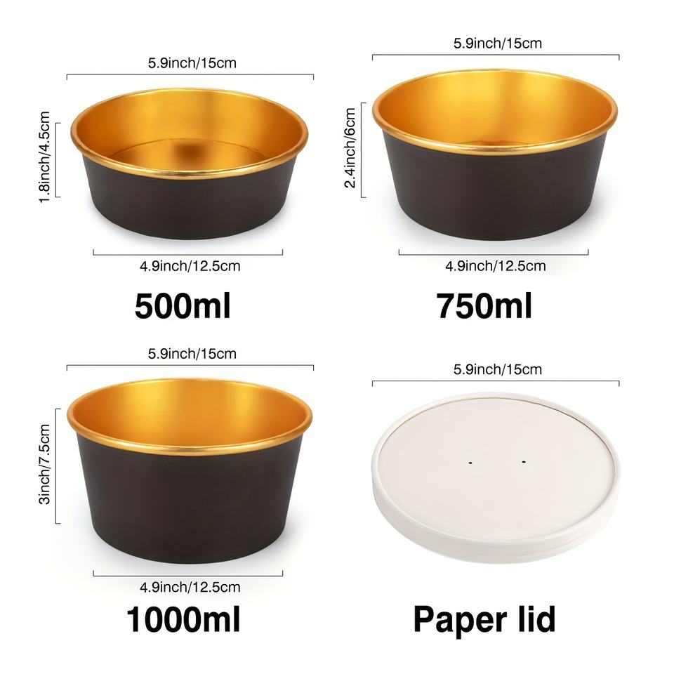 Eco-Friendly Kraft Paper Soup Bowls | Custom Stackable Microwave Safe