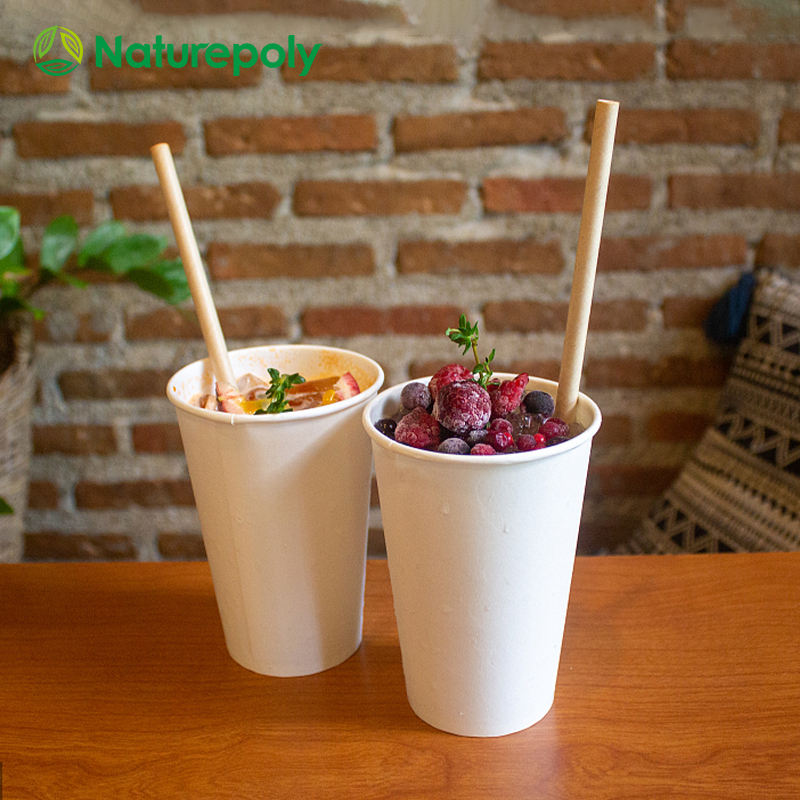 Custom PLA Coated Disposable Coffee Cups – Eco-Friendly Hot Drink Cups (8oz, 12oz, 16oz)
