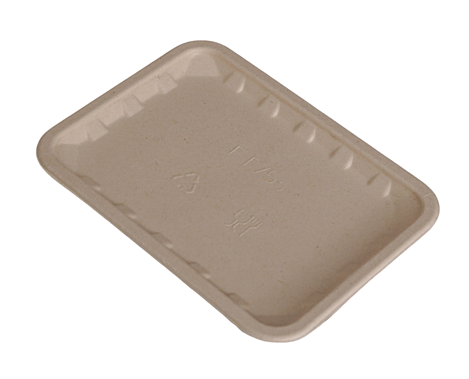 Wholesale Biodegradable Sugarcane Bagasse Tray for Fresh Meat Packaging