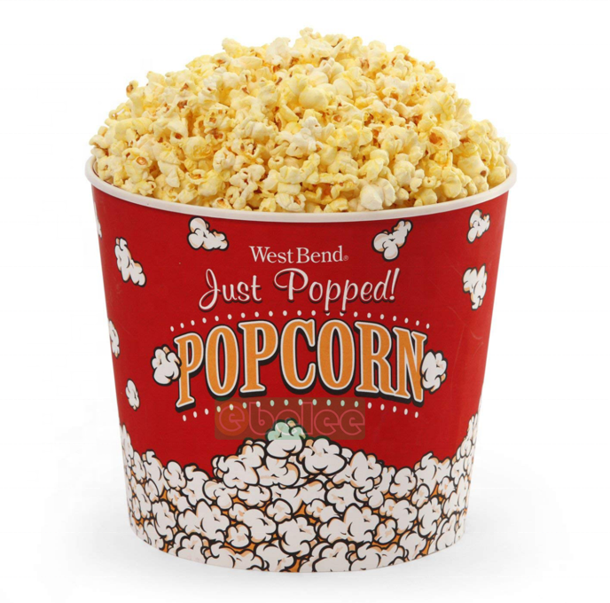 Custom Printed Paper Popcorn Cups & Buckets for Cinemas