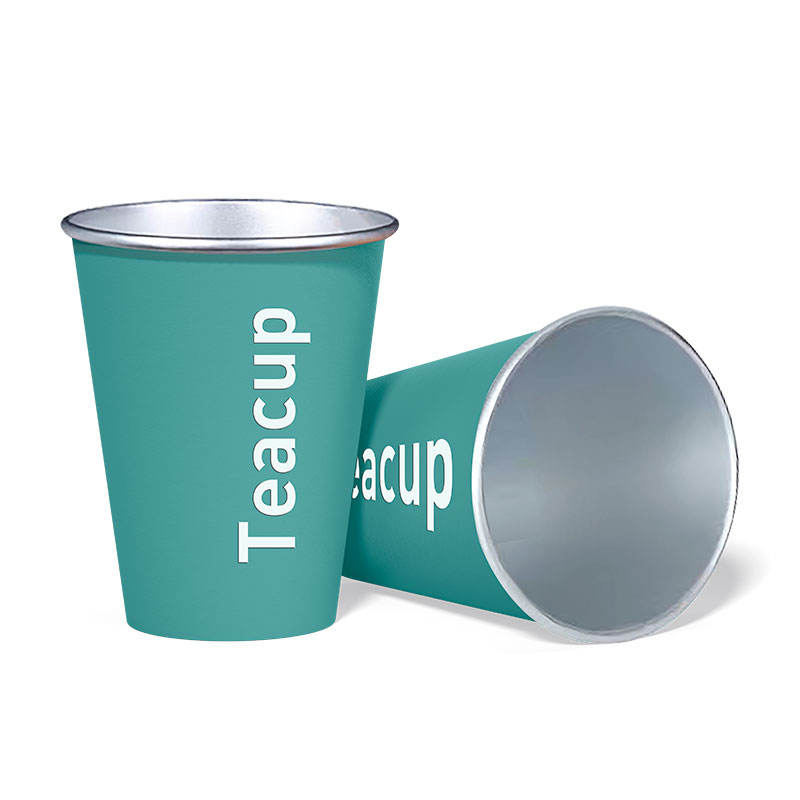Premium Disposable Gold Silver Aluminum Foil Cups for Hot & Cold Drinks, Custom Logo