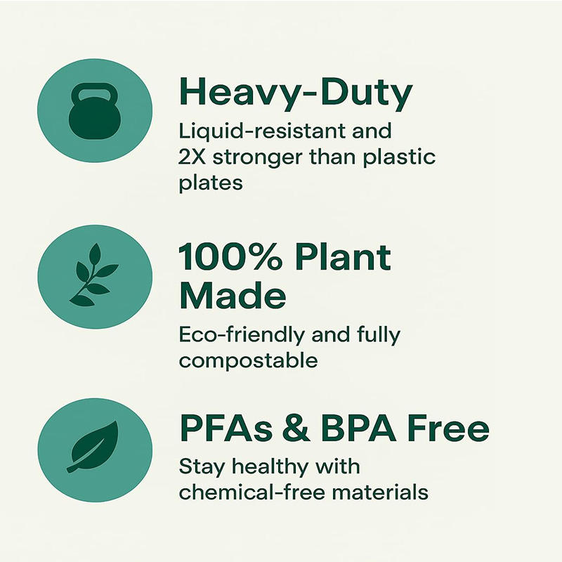 Biodegradable 3-Compartment Bagasse Plate - Eco-Friendly Disposable Lunch Tray