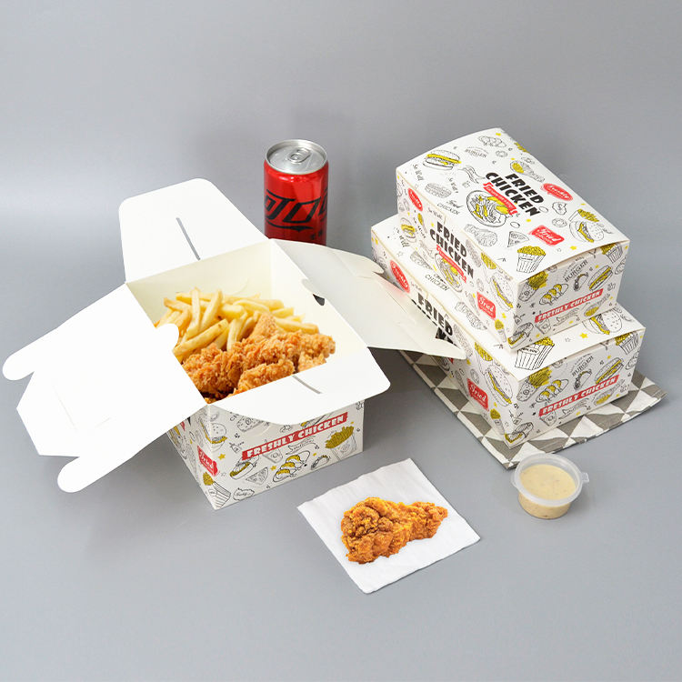 Eco-Friendly Kraft Paper Food Containers for Fast Food Packaging - Wholesale