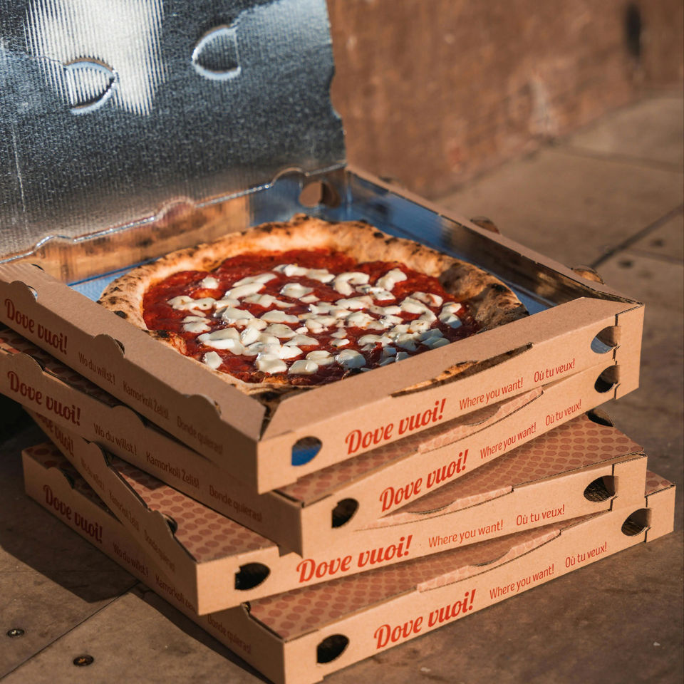 Custom Kraft Pizza Boxes 7-18 Inch with Logo - Eco-Friendly Food Packaging