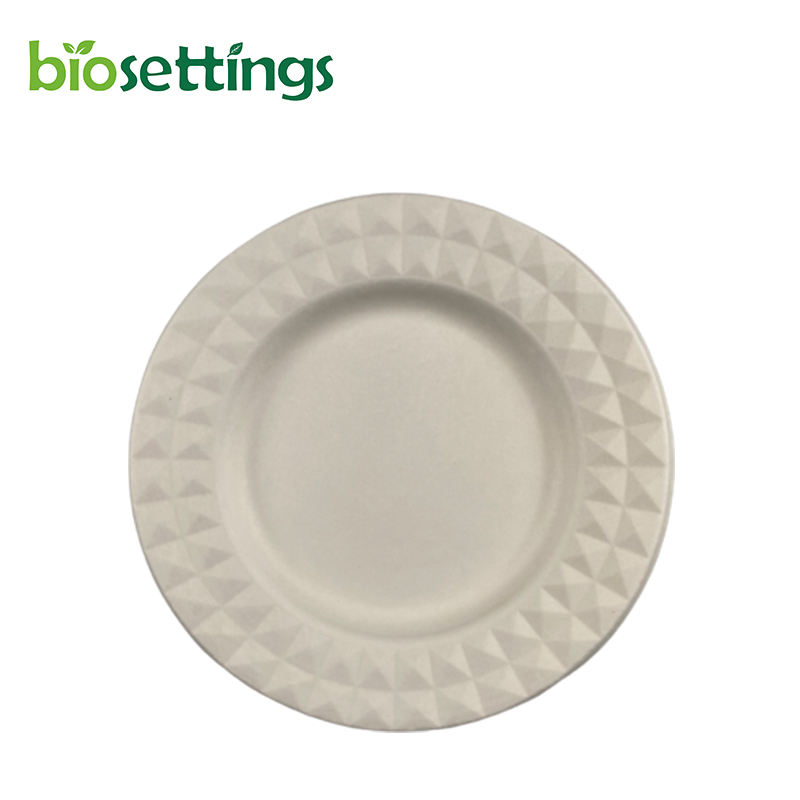 pfas-free-7-inch-disposable-sugarcane-bagasse-plates-compostable