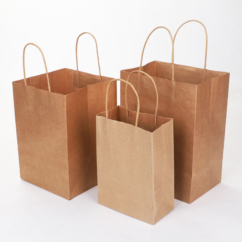 Wholesale Custom Logo Kraft Paper Bags - Eco-Friendly & High Quality