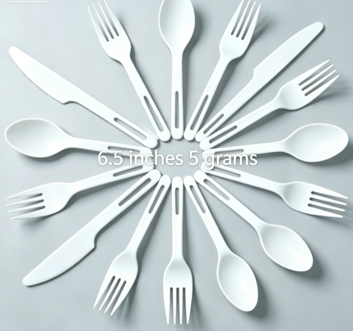 Compostable PLA Cutlery Set – Eco-Friendly Disposable Spoon, Fork, Knife for Parties & Events
