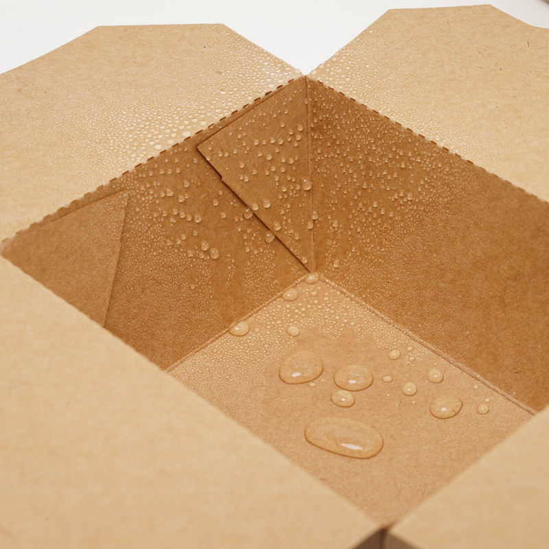 Custom Kraft Paper Takeaway Lunch Box with UV Coating – Eco-Friendly Food Packaging