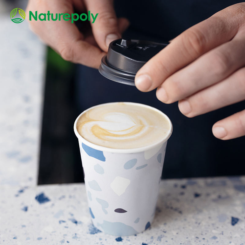 Custom PLA Coated Disposable Coffee Cups – Eco-Friendly Hot Drink Cups (8oz, 12oz, 16oz)