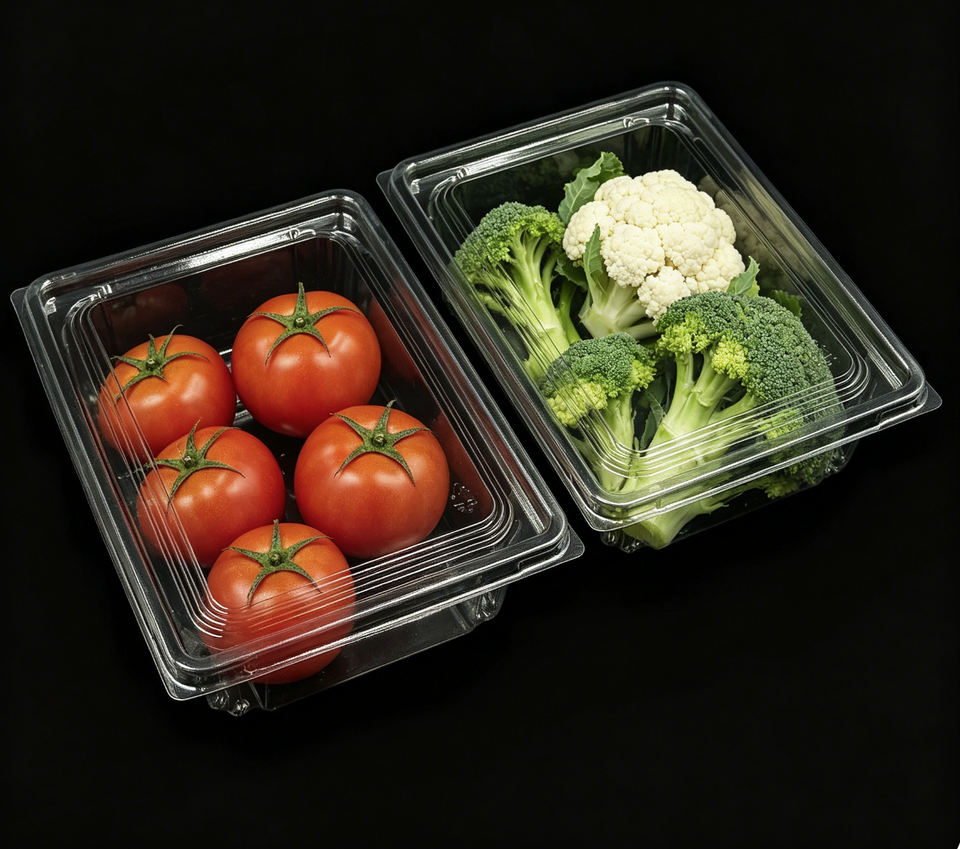 Disposable PET Salad Box - Clear Biodegradable Food Container