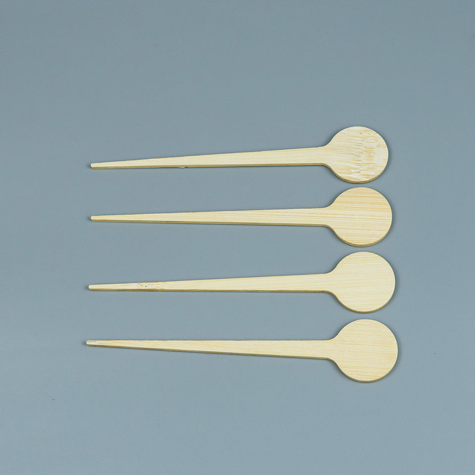 Eco-Friendly Wood & Bamboo Coffee Stir Sticks with Round Head