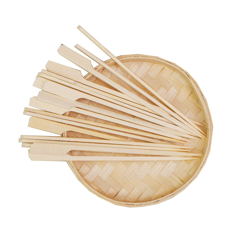 6-Inch Bamboo Cocktail Picks – 100-Pack Flat Paddle Skewers for Appetizers & BBQ