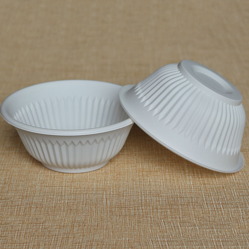 Biodegradable Corn Starch Food Container - Leakproof Takeaway Bowls (6-22oz)