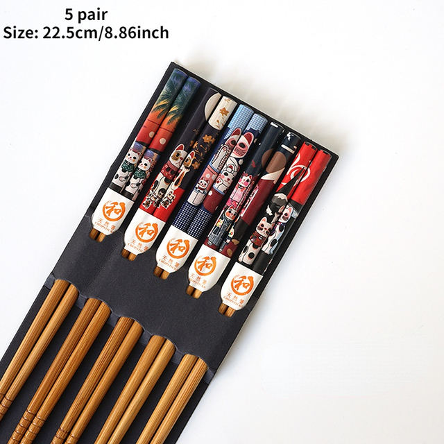 100% Natural Bamboo Chopsticks Set – Eco-Friendly Disposable Chopsticks for Caterers