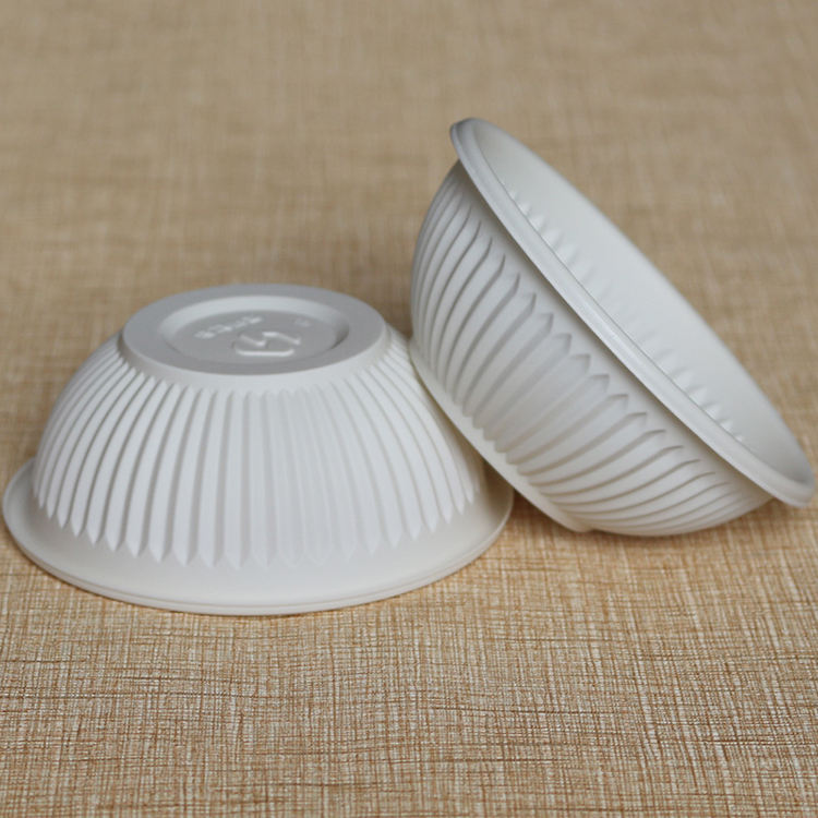 Biodegradable Corn Starch Food Container - Leakproof Takeaway Bowls (6-22oz)