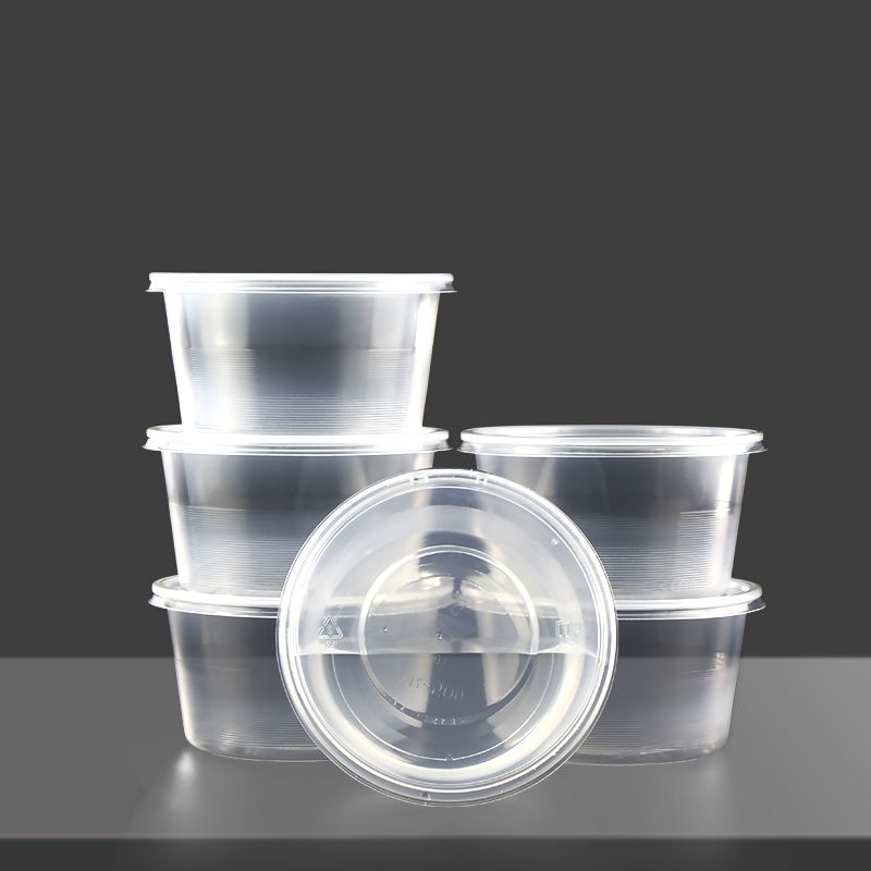 5oz Clear PP Microwave-Safe Hot Deli Cup with Lid - Eco-Friendly Leakproof Sauce Bowl