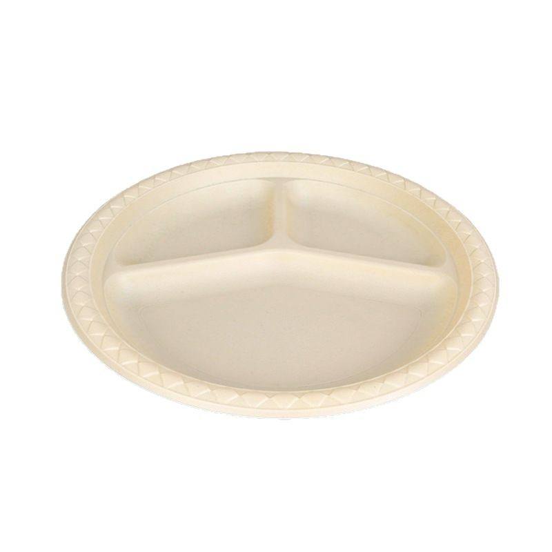 Eco-Friendly Cornstarch Disposable Plates - Biodegradable & Compostable Food Trays 6-10 Inch (500-Pack)
