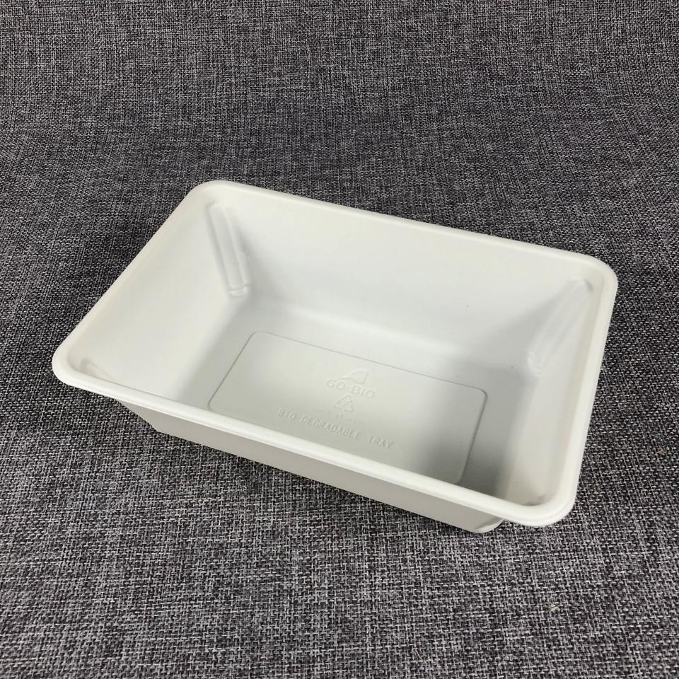 Eco-Friendly Disposable Cornstarch Serving Trays, Biodegradable Dumpling Plates for Food Preservation