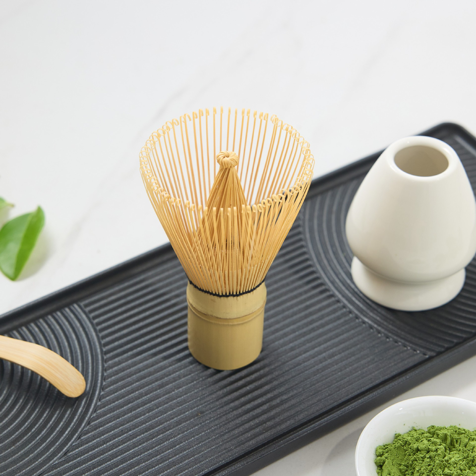 Traditional Handmade Japanese Matcha Tea Set with Bamboo Whisk & Tea Infuser Sticks