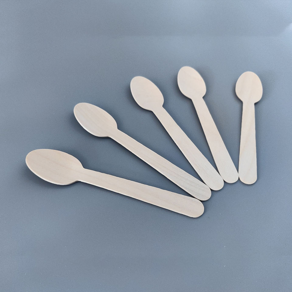 Bulk Biodegradable Wooden Cutlery Set - Eco-Friendly Birch Spoons, Knives & Forks 140mm