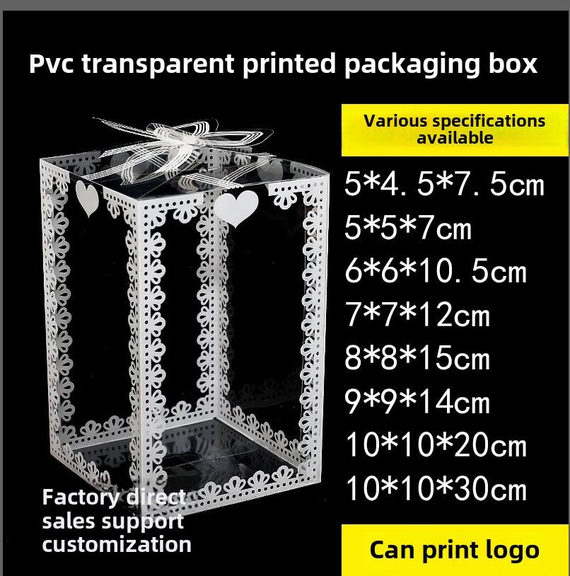 Custom Logo Recyclable PET Candy Box – Transparent PVC Soft Box for Sugar Packaging