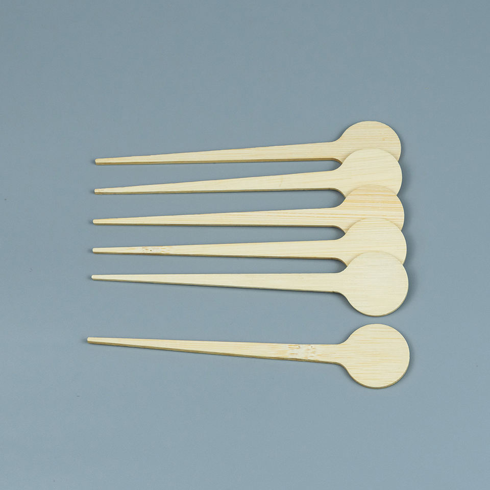 Eco-Friendly Wood & Bamboo Coffee Stir Sticks with Round Head