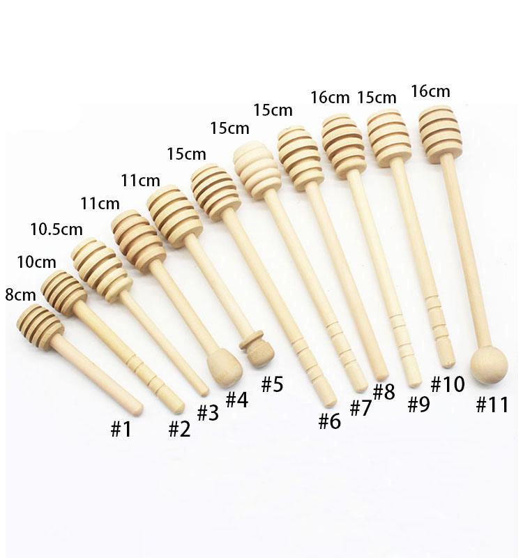 Eco-Friendly Wooden Honey Stirrer Stick for Dispensing & Drizzling