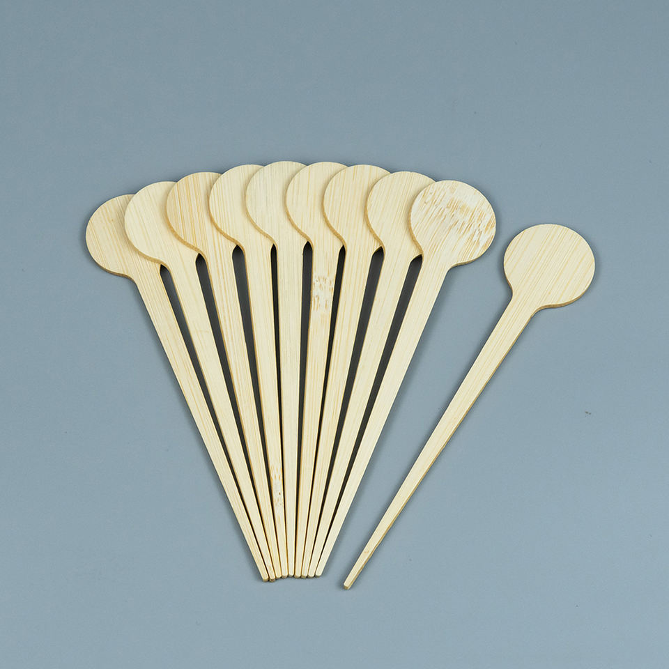 Eco-Friendly Wood & Bamboo Coffee Stir Sticks with Round Head