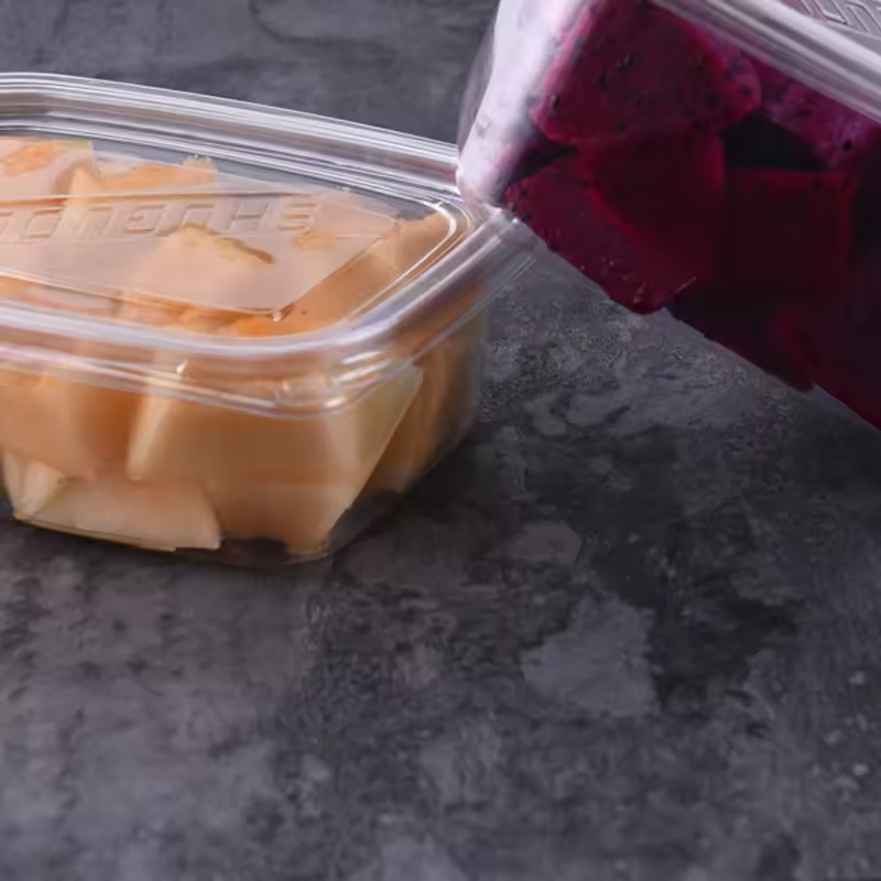 Clear PET Cold Salad Boxes | 750-1200ml Eco-Friendly Food Trays