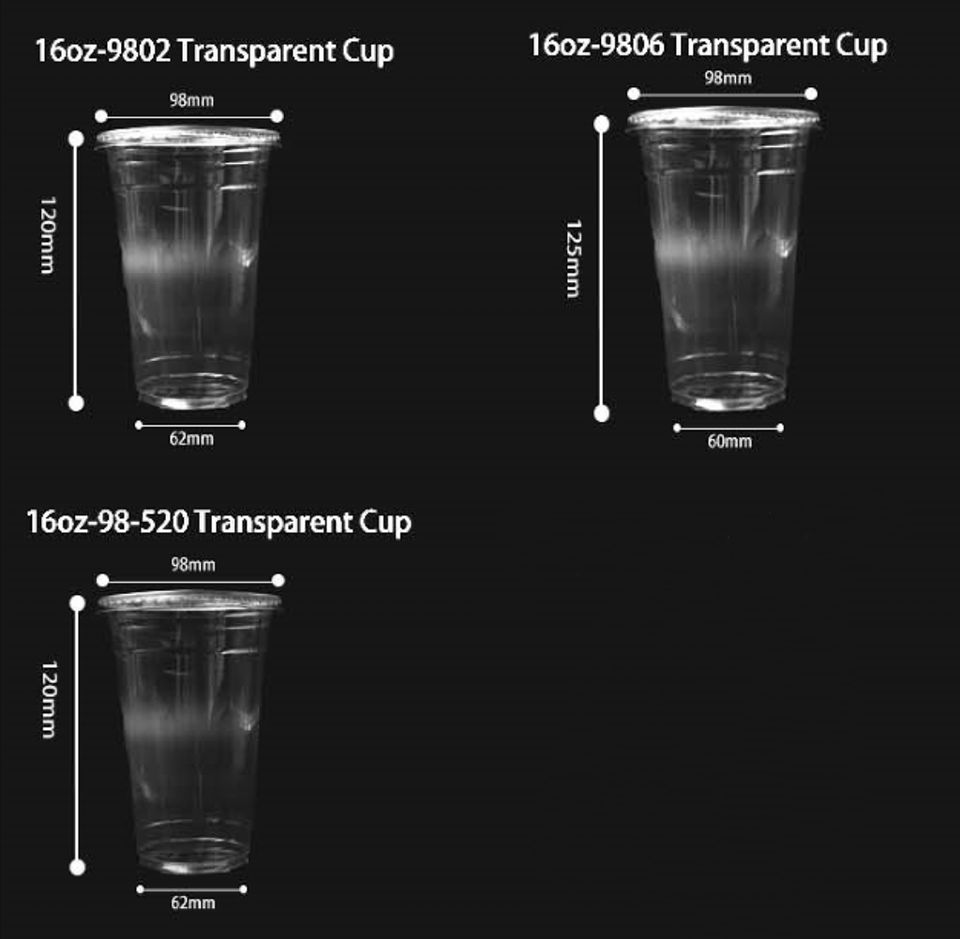 16oz Clear PET Cold Cups with Lids – Eco-Friendly Disposable for Camping & Milk Tea