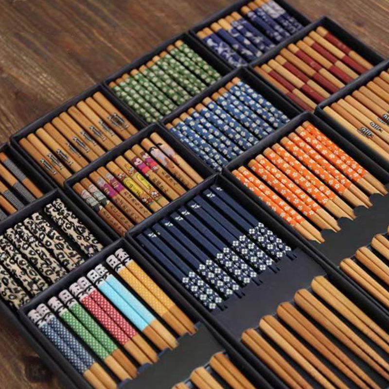 100% Natural Bamboo Chopsticks Set – Eco-Friendly Disposable Chopsticks for Caterers