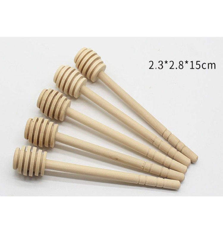 Eco-Friendly Wooden Honey Stirrer Stick for Dispensing & Drizzling