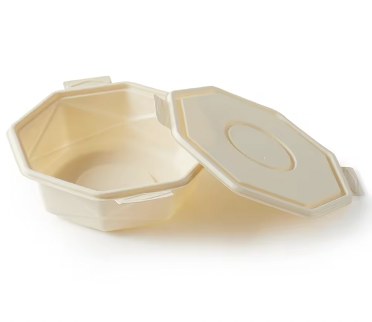 Biodegradable Corn Starch Food Container - Leakproof Takeaway Bowls (6-22oz)