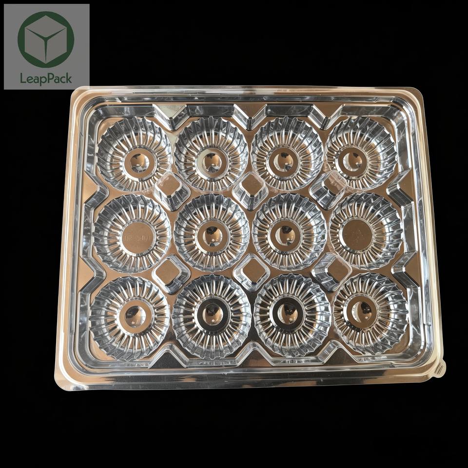Recyclable PET Plastic Rectangular Food Containers for Sandwiches, Sushi, Pizza, and More