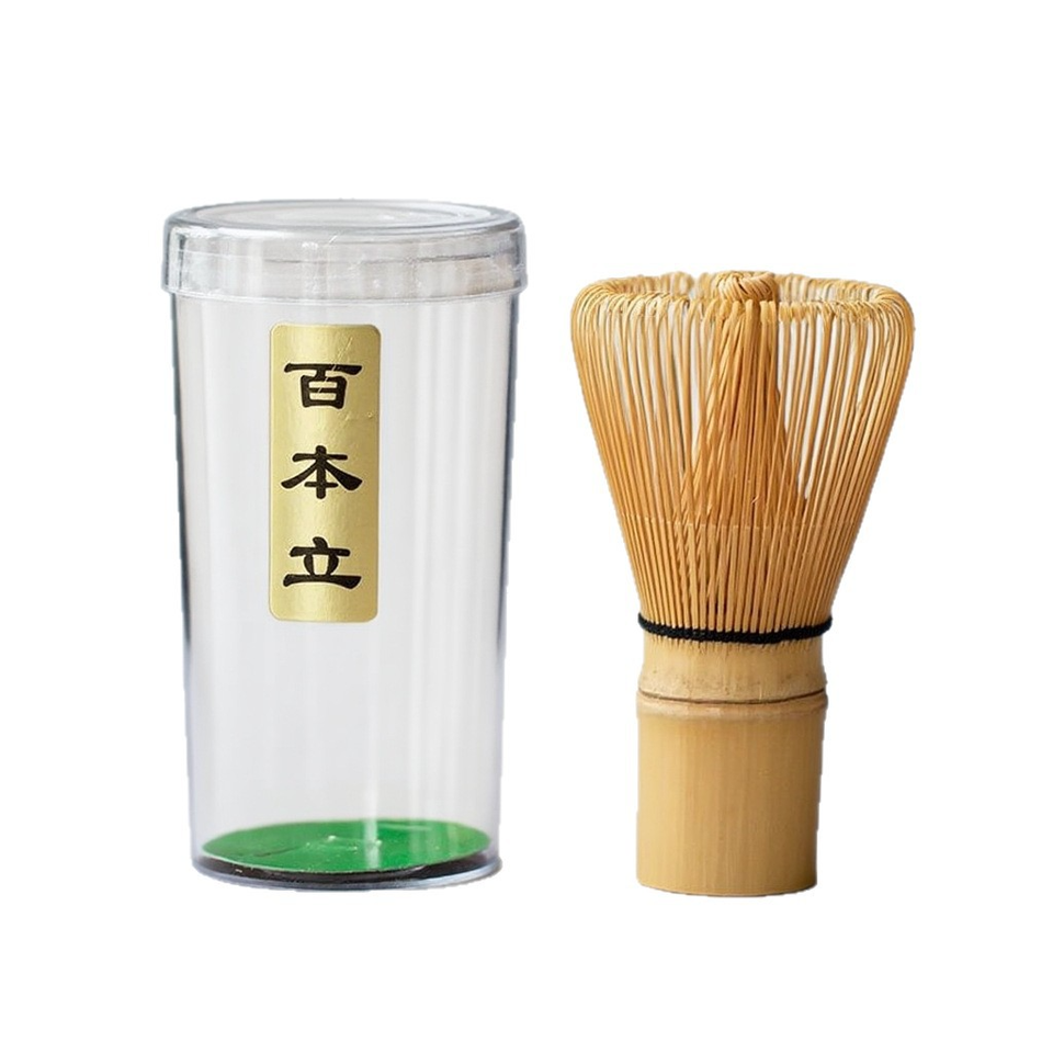 Traditional Handmade Japanese Matcha Tea Set with Bamboo Whisk & Tea Infuser Sticks