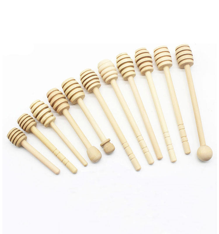 Eco-Friendly Wooden Honey Stirrer Stick for Dispensing & Drizzling