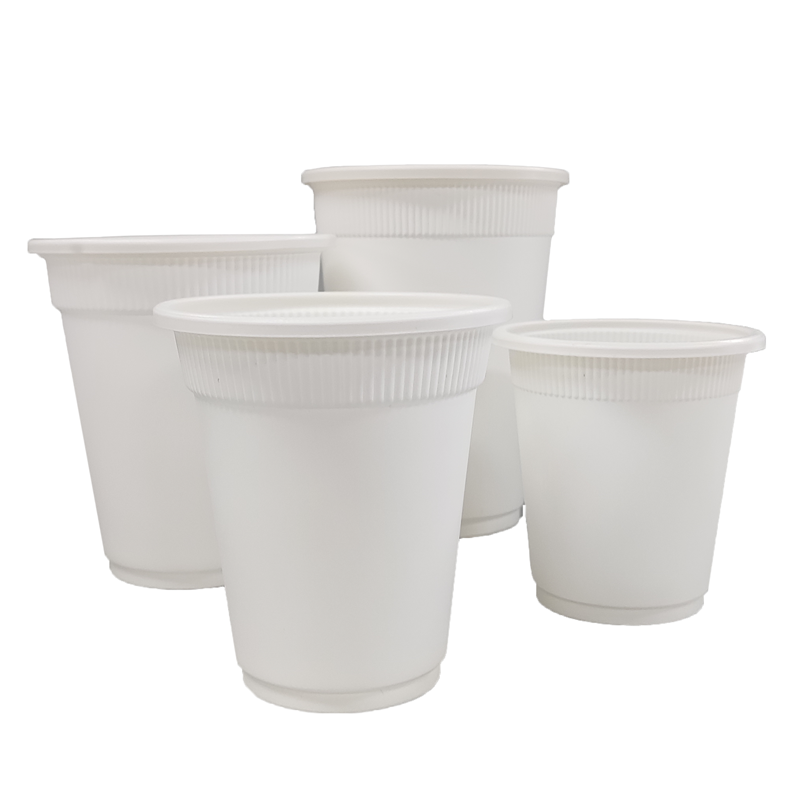 Eco-Friendly Cornstarch Biobased Disposable Cups for Beverages