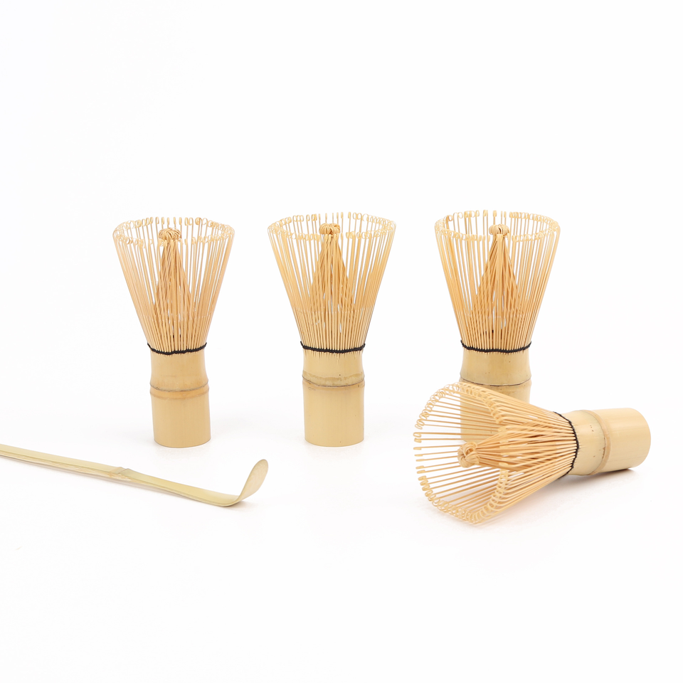 Traditional Handmade Japanese Matcha Tea Set with Bamboo Whisk & Tea Infuser Sticks